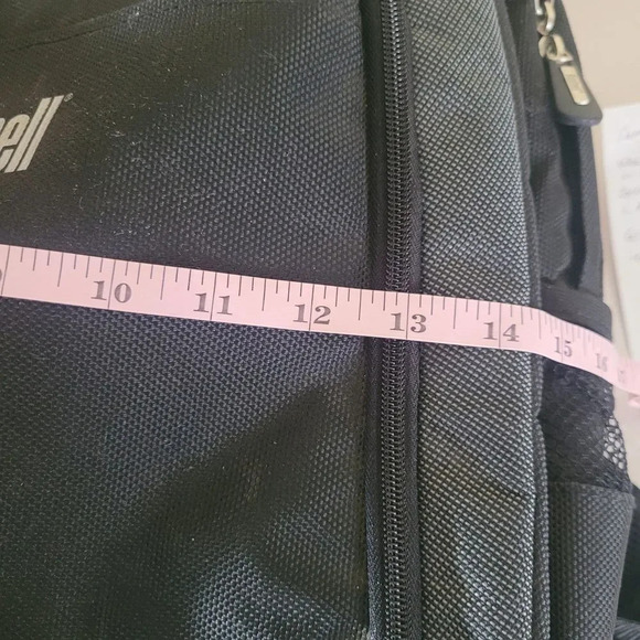 Bushnell Standard Backpack Padded Interior Multi Pockets Black Canvas White Logo main image 14